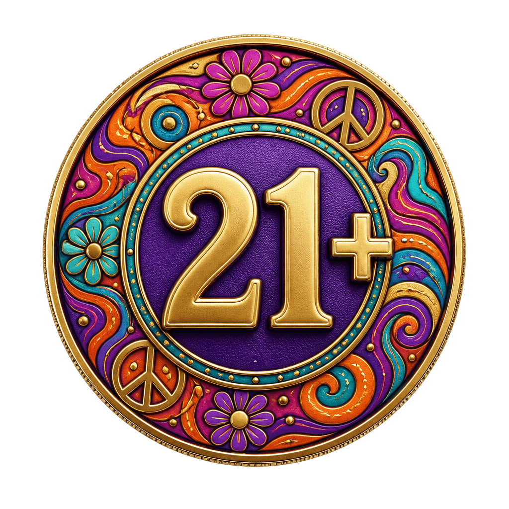 21 plus age requirement badge for Aura Vape & Cigar in Rock Hill
