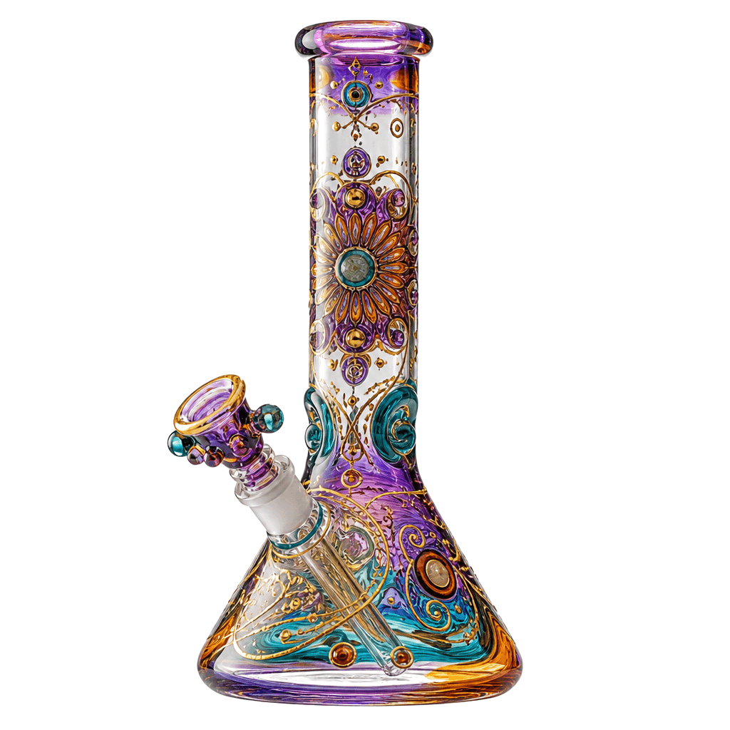 Beaker water pipe on the glass shelf at Aura Vape & Cigar in Rock Hill
